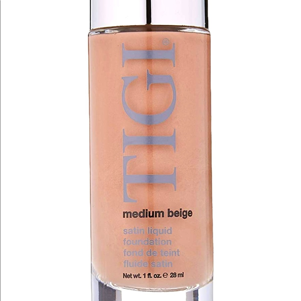 TIGI Satin Liquid Foundation for Women, Medium Beige, 1 oz